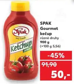Kaufland Spak Gourmet kečup nabídka