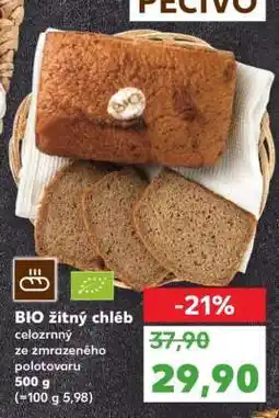 Kaufland BIO žitný chléb celozrnný nabídka