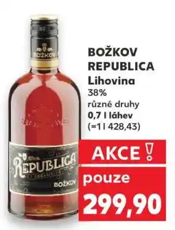 Kaufland BOŽKOV REPUBLICA Lihovina nabídka
