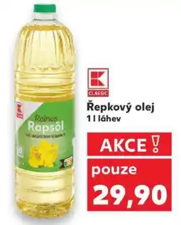 Kaufland Řepkový olej 1 l láhev nabídka