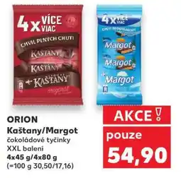 Kaufland ORION Kaštany/Margot čokoládové tyčinky XXL balení nabídka