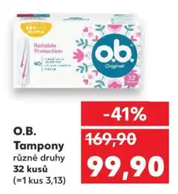 Kaufland o.b. Tampony nabídka