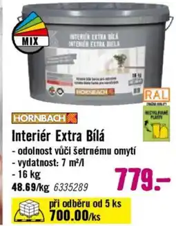 Hornbach HORNEACH Interiér Extra Bílá nabídka