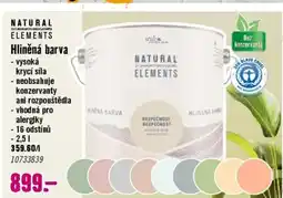 Hornbach NATURAL ELEMENTS Hliněná barva nabídka