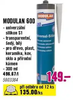 Hornbach MODULAN 600 nabídka