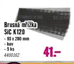 Hornbach Brusná mřížka SiC K120 nabídka