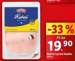 Lidl Kuřecí prsní šunka, 100 g nabídka