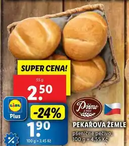 Lidl PEKAŘOVA ŽEMLE, 55 g nabídka