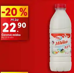 Lidl Čerstvé mléko, 1 l nabídka
