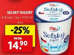 Lidl SELSKÝ JOGURT, 400 g nabídka