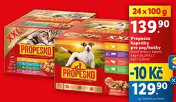 Lidl Propesko kapsičky pro psy/kočky, 24x 100 g nabídka