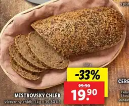 Lidl MISTROVSKÝ CHLÉB, 500 g nabídka