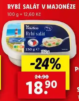 Lidl RYBÍ SALÁT V MAJONÉZE, 150 g nabídka