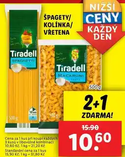 Lidl ŠPAGETY/KOLÍNKA/VŘETENA, 500 g nabídka