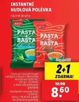 Lidl INSTANTNÍ NUDLOVÁ POLÉVKA, 70 g a další nabídka