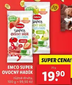 Lidl EMCO SUPER OVOCNÝ HADÍK, 20 g nabídka