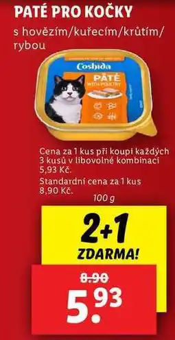 Lidl PATÉ PRO KOČKY, 100 g nabídka