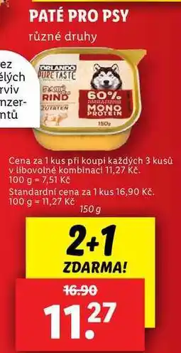 Lidl PATÉ PRO PSY, 150 g nabídka