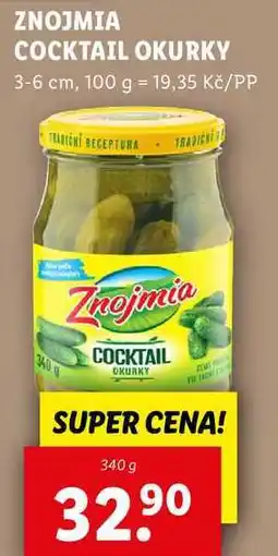 Lidl ZNOJMIA COCKTAIL OKURKY, 340 g nabídka