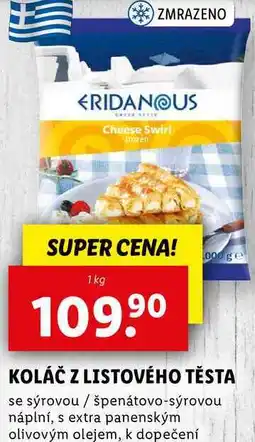 Lidl KOLÁČ Z LISTOVÉHO TĚSTA, 1 kg nabídka