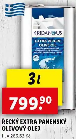 Lidl ŘECKÝ EXTRA PANENSKÝ OLIVOVÝ OLEJ, 3 l nabídka