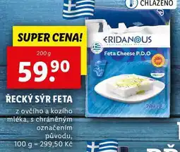 Lidl ŘECKÝ SÝR FETA, 200 g nabídka