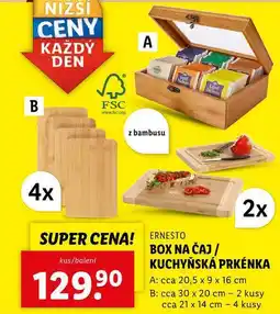 Lidl BOX NA ČAJ/KUCHYŇSKÁ PRKÉNKA nabídka