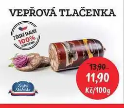 RABBIT řeznictví VEPŘOVÁ TLAČENKA Z ČESKÉ SKALICE 100g nabídka