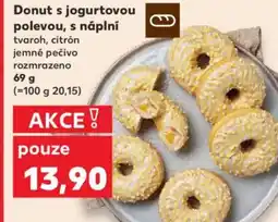 Kaufland Donut s jogurtovou polevou, s náplní nabídka