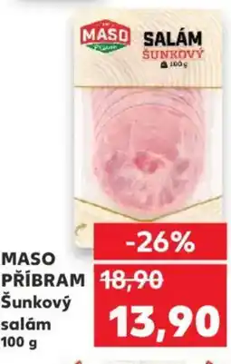 Kaufland MASO PŘÍBRAM Šunkový salám nabídka