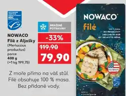 Kaufland NOWACO Filé z Aljašky (Merluccius productus) porce nabídka