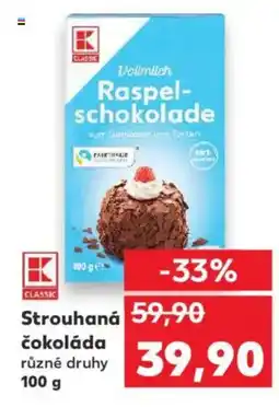 Kaufland Strouhaná čokoláda nabídka