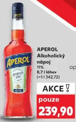 Kaufland APEROL Alkoholický nápoj nabídka