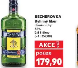 Kaufland BECHEROVKA Bylinný likér nabídka