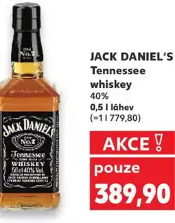 Kaufland JACK DANIEL'S Tennessee whiskey 40% nabídka
