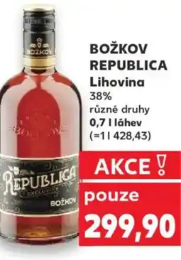 Kaufland BOŽKOV REPUBLICA Lihovina 38% nabídka
