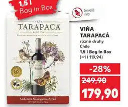 Kaufland VIŇA TARAPACÁ Chile nabídka