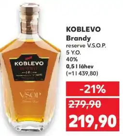 Kaufland KOBLEVO Brandy nabídka