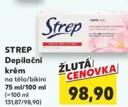 Kaufland STREP Depilační krém nabídka