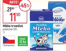 Globus Mléko trvanlivé polotučné 1,5% nabídka