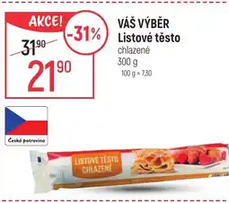 Globus VÁŠ VÝBĚR Listové těsto nabídka