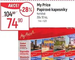 Globus My Price Papírové kapesníky nabídka