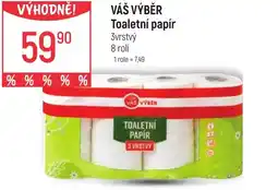 Globus VÁŠ VÝBĚR Toaletní papír 3vrstvý nabídka