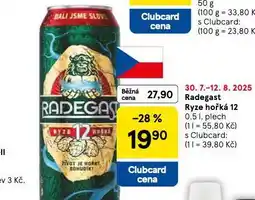 Tesco Pivo radegast ryze hořká 12 nabídka