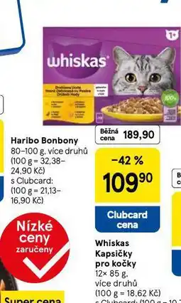 Tesco Whiskas kapsičky pro kočky nabídka