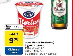 Tesco Olma florian smetanový jogurt ochucený nabídka