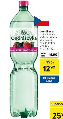 Tesco Ondrášovka ochucená nabídka