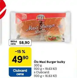 Tesco Ölz maxi burger bulky nabídka