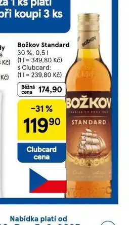 Tesco Božkov standard nabídka