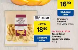 Tesco Banán fritovaný kandovaný plátky nabídka